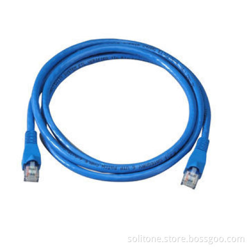 Cat6 UTP Patch Cords in Various Colors and Length, Gold Plated Connectors